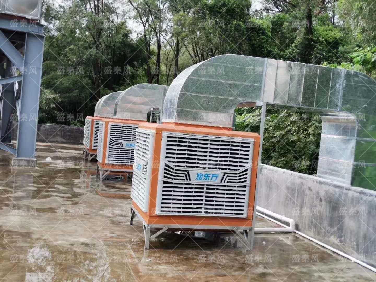 盛秦風水簾空調是一款工業整體降溫的冷風機設備，優勢呢？
